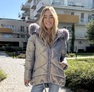 AnnaLea kabát gyöngyház lila – Női átmeneti kabát – Innova Fashion – 4. kép